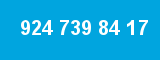 924 739 84 17 924 739 84 17